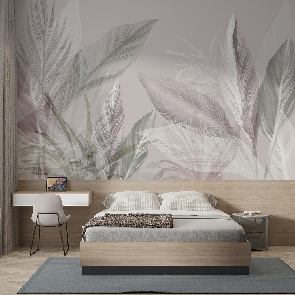 Hojas tropicales al contraluz — interior 2