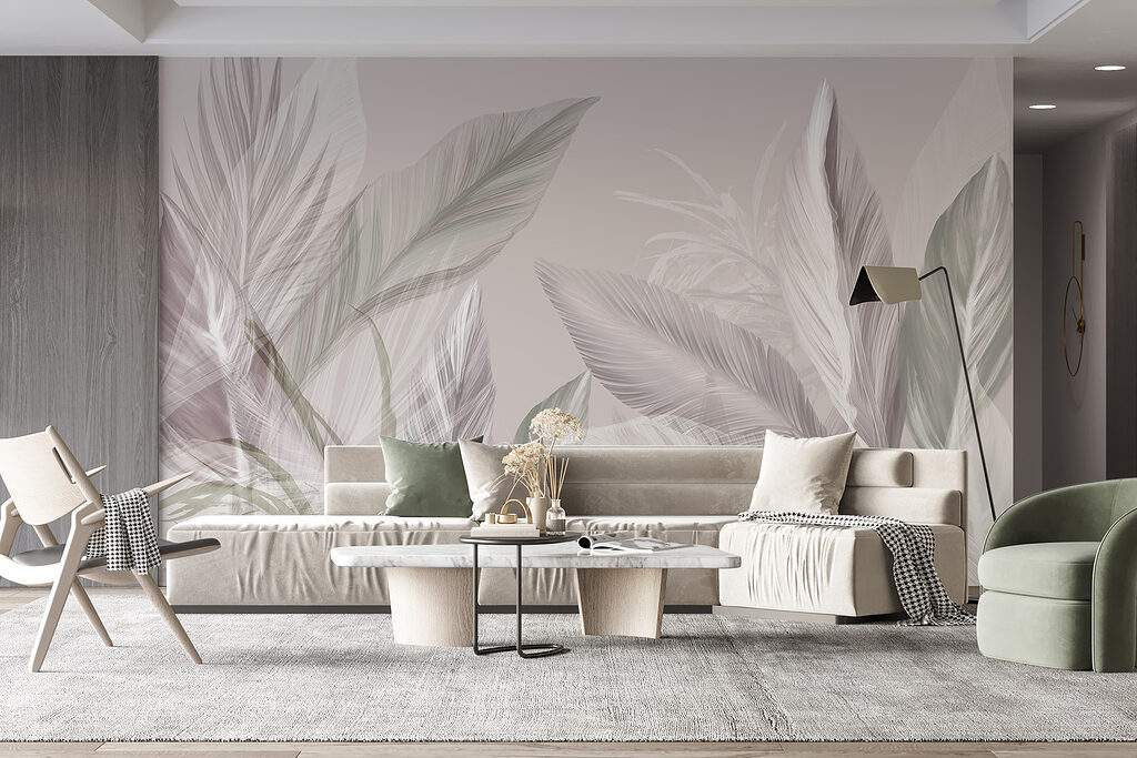 Hojas tropicales al contraluz — interior 6