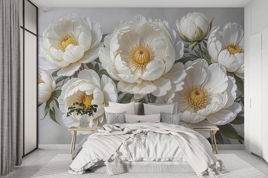 Flores blancas, corazones amarillos — interior 2