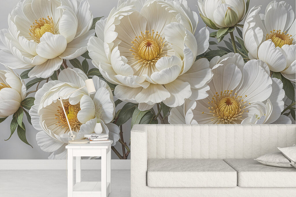 Flores blancas, corazones amarillos — interior 4