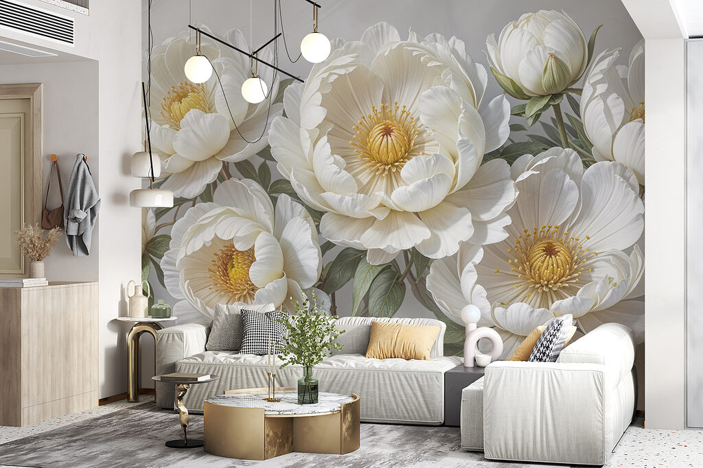 Flores blancas, corazones amarillos — interior 5