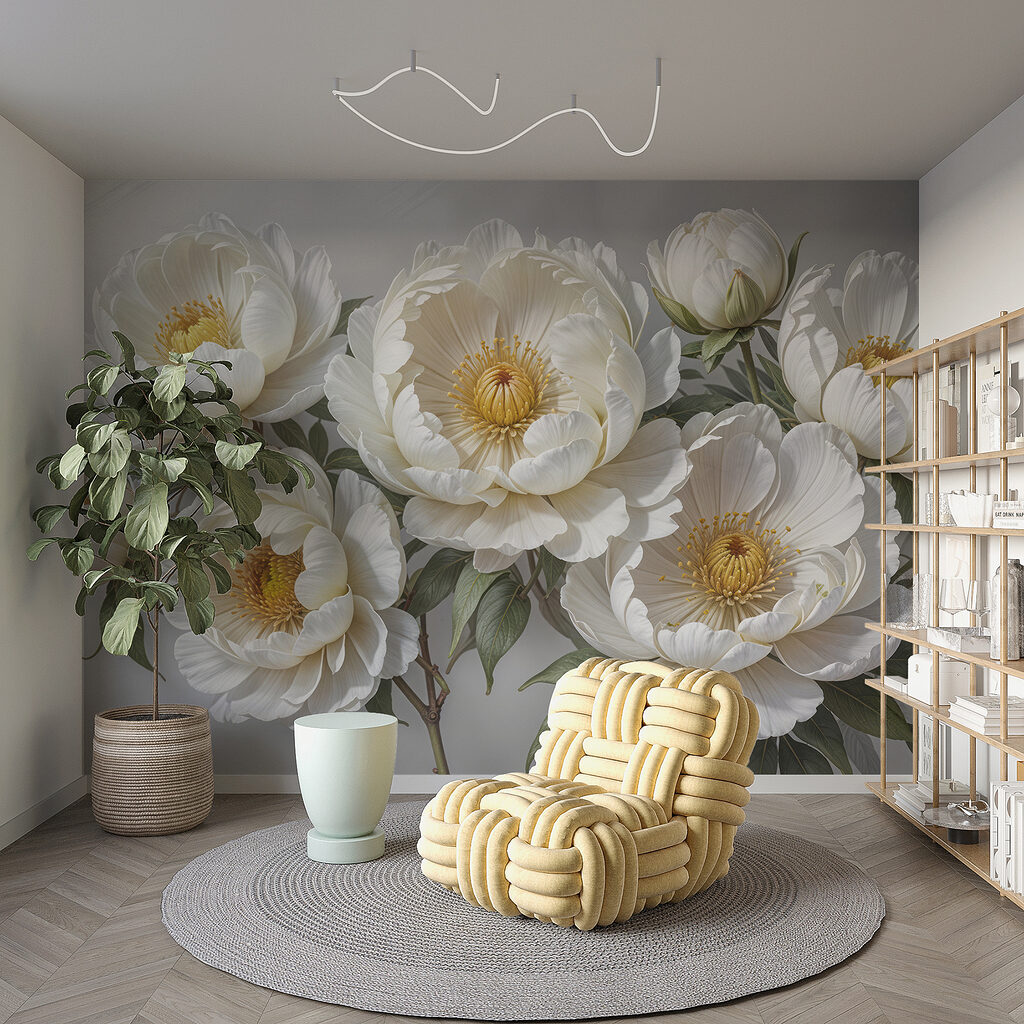 Flores blancas, corazones amarillos — interior 6