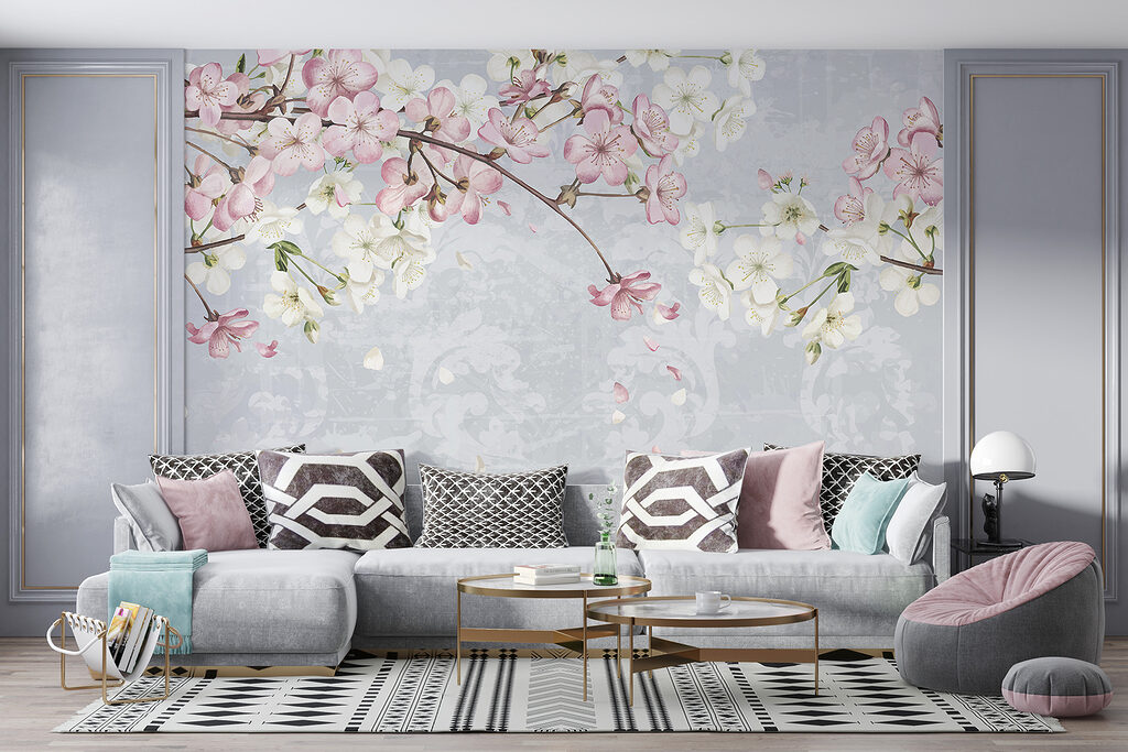 Rosas sobre azul claro — interior 5