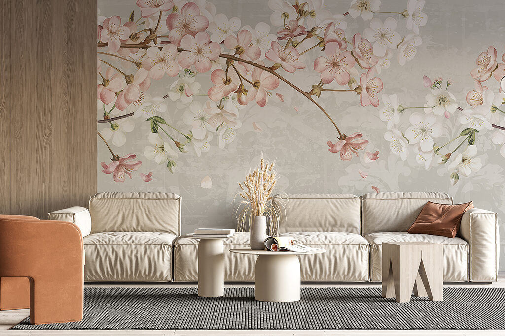 Rosas sobre azul claro — interior 5