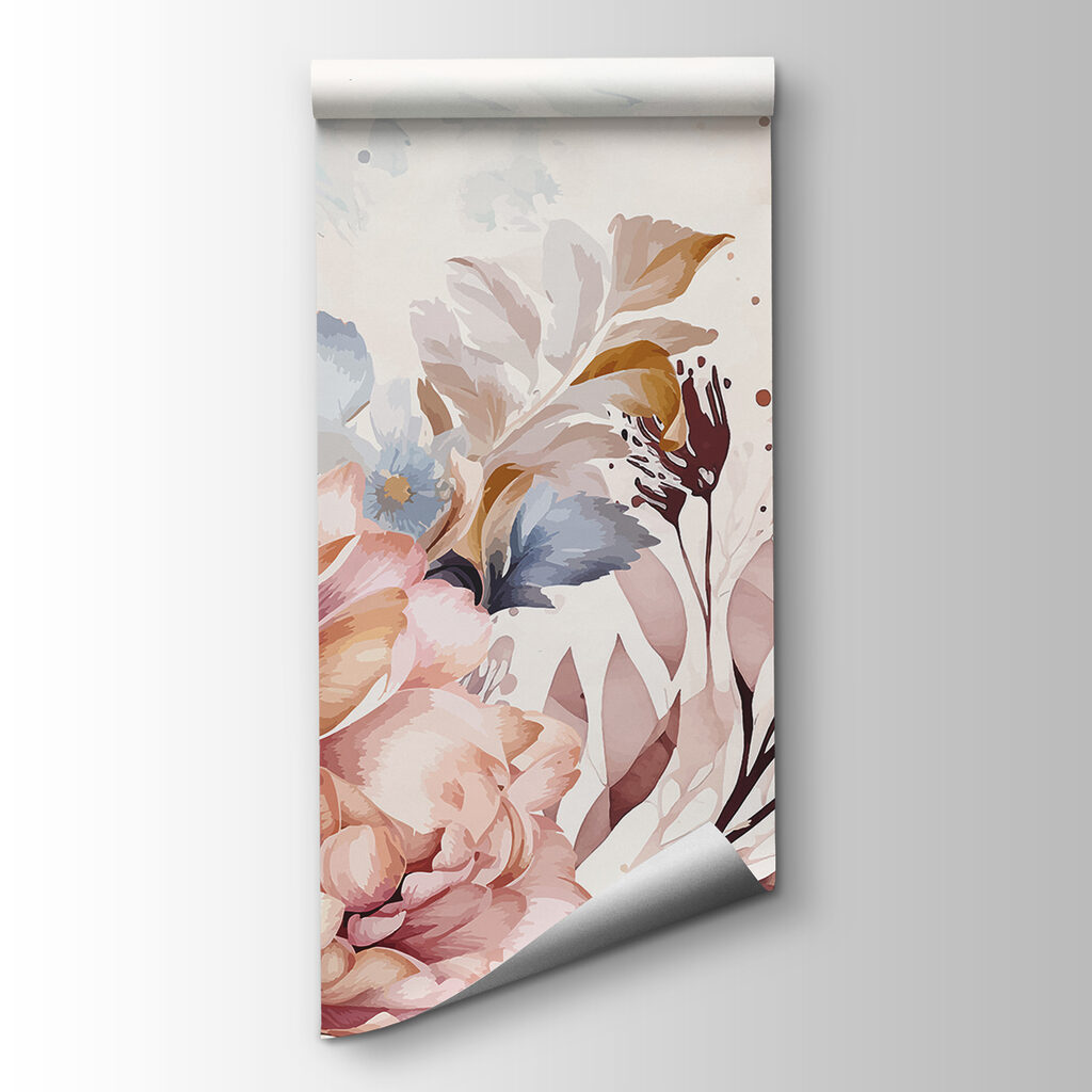 Flores rosas difuminadas — vista del producto