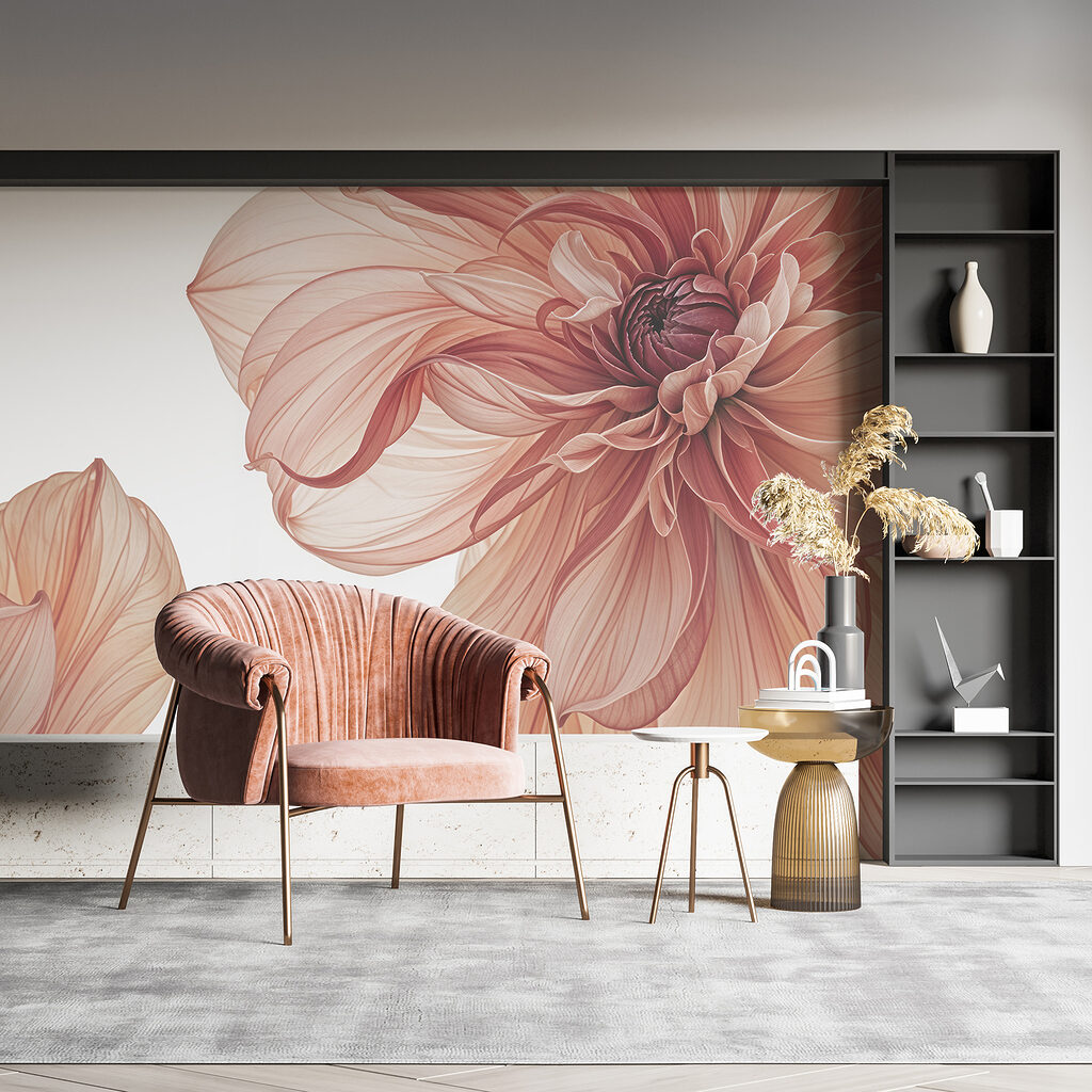 Flor en rosa salmón — interior 4
