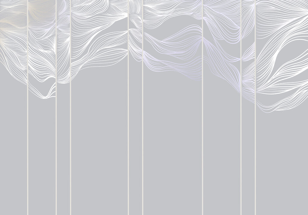Hojas blancas verticales — diseño completo