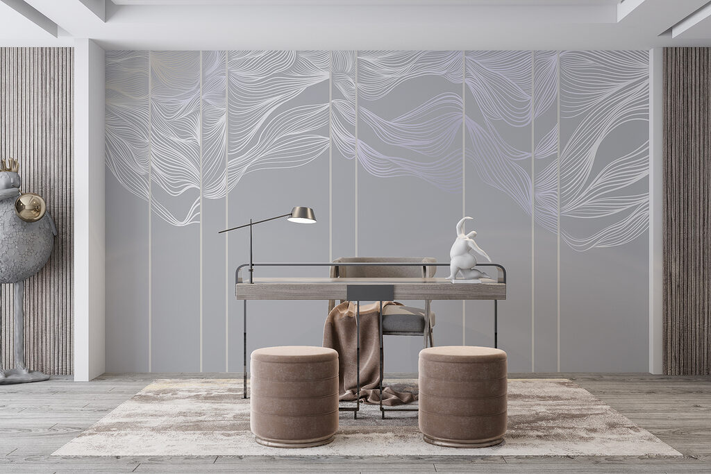 Hojas blancas verticales — interior 7