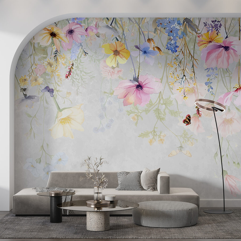 Flores colgantes en acuarela — interior 3