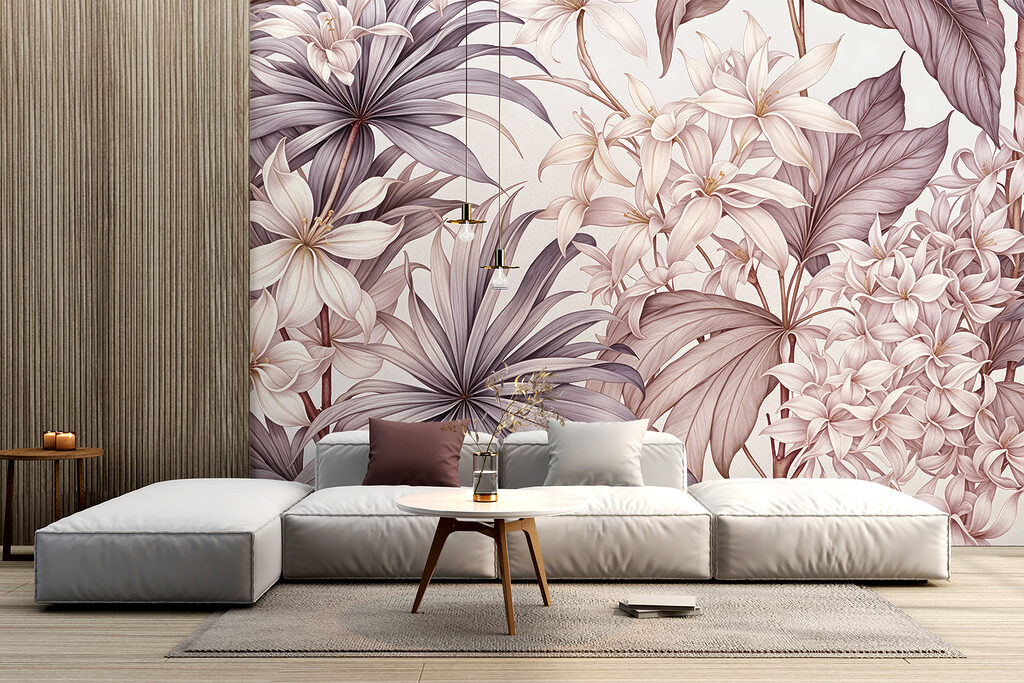 Flores entre hojas puntiagudas — interior 2
