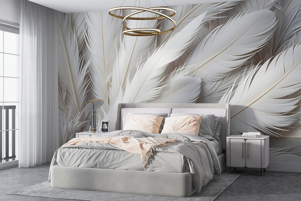 Plumas diagonales con sombra — interior 2