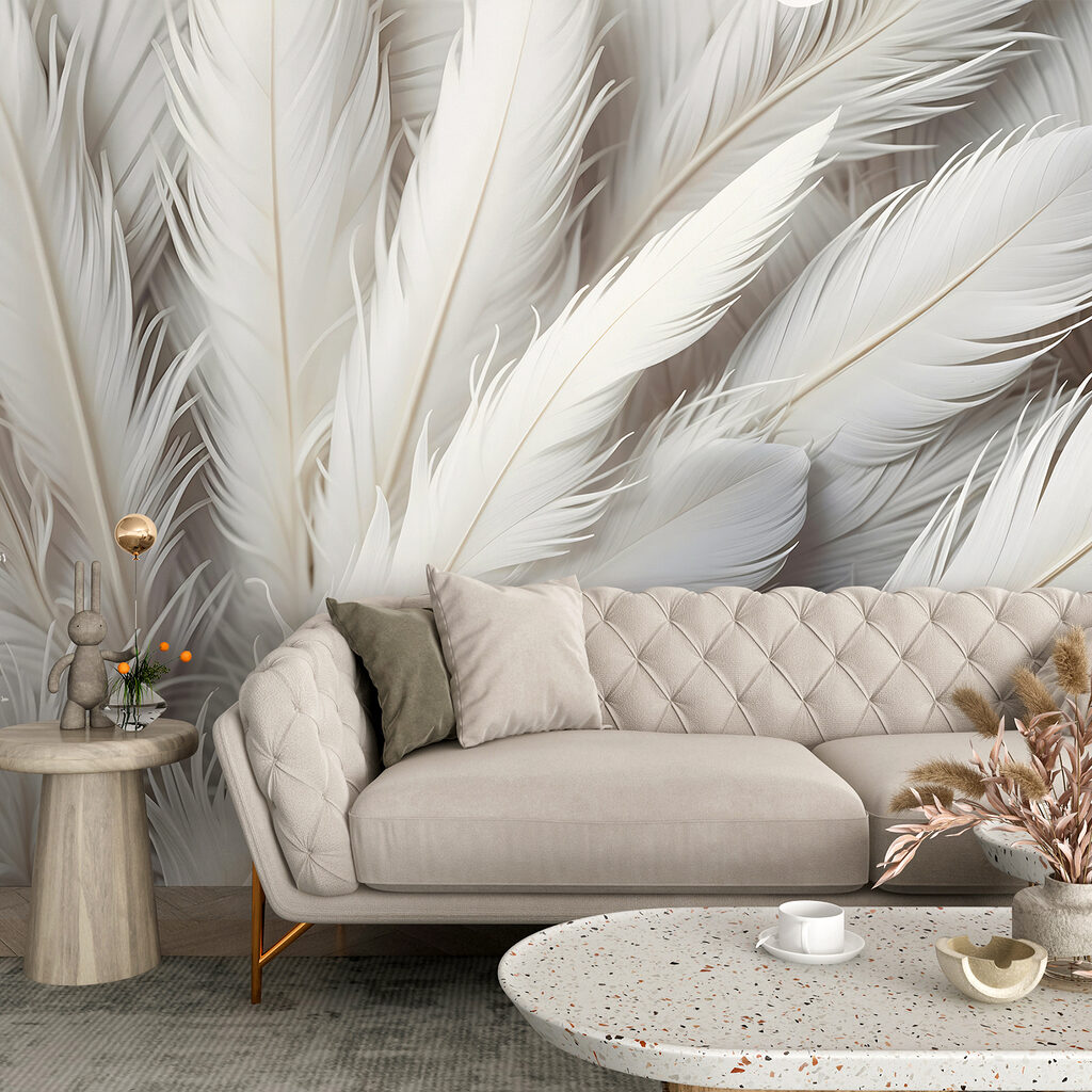 Plumas diagonales con sombra — interior 3