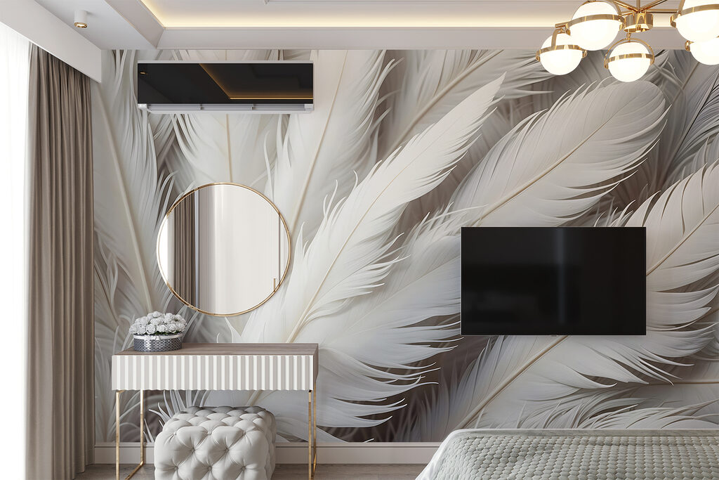 Plumas diagonales con sombra — interior 6
