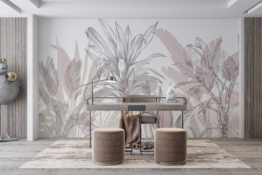 Plantas tropicales dibujadas — interior 6
