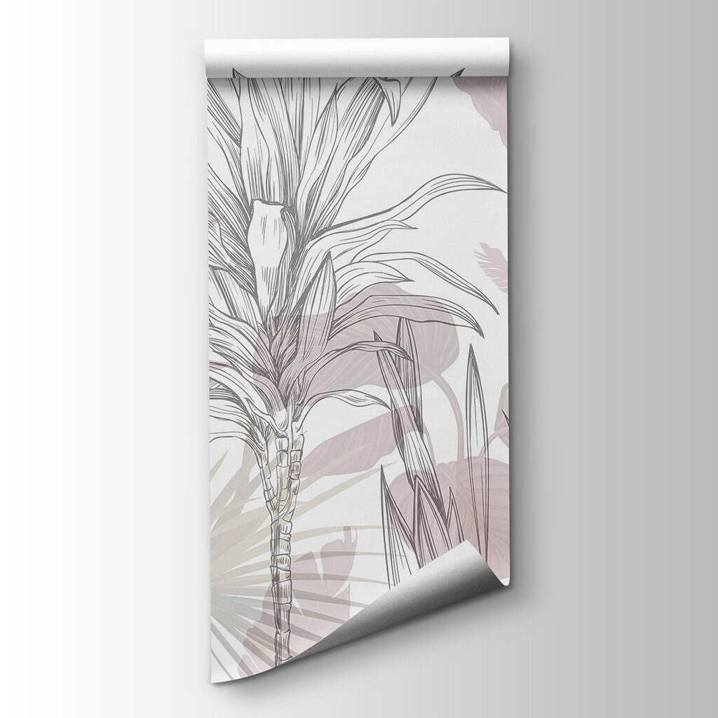 Plantas tropicales dibujadas — vista del producto