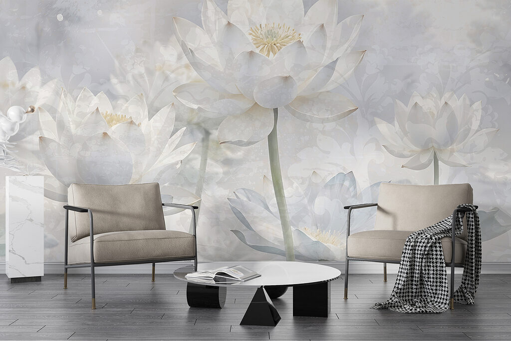 Loto blanco en neblina — interior 4