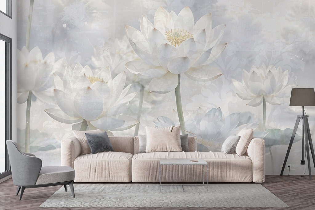 Loto blanco en neblina — interior 5