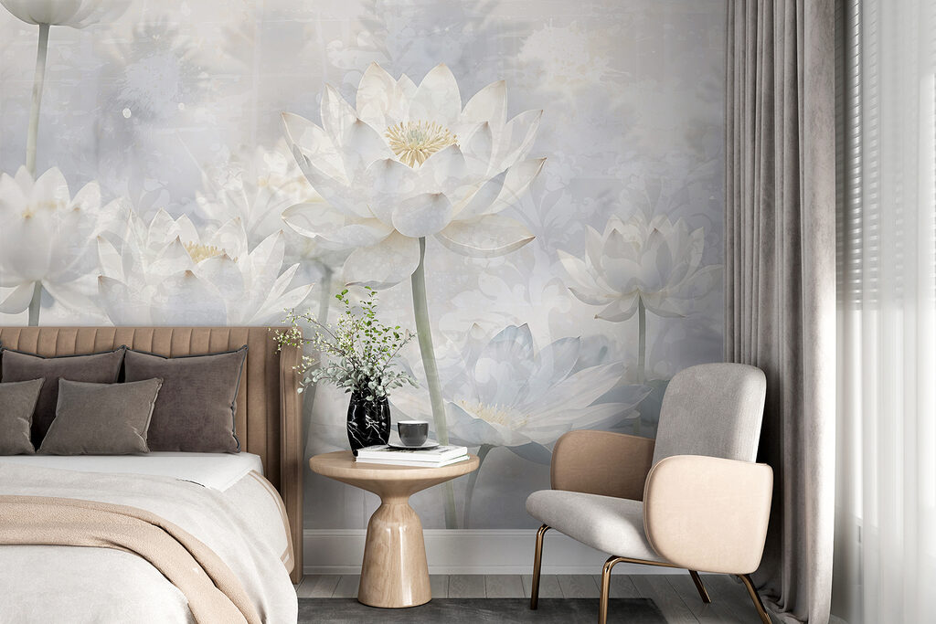 Loto blanco en neblina — interior 6