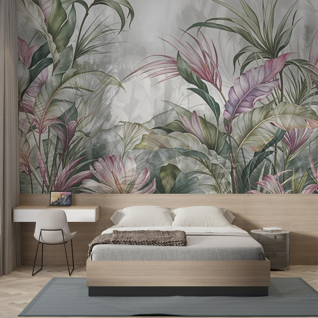 Hojas rosadas en capas — interior 1