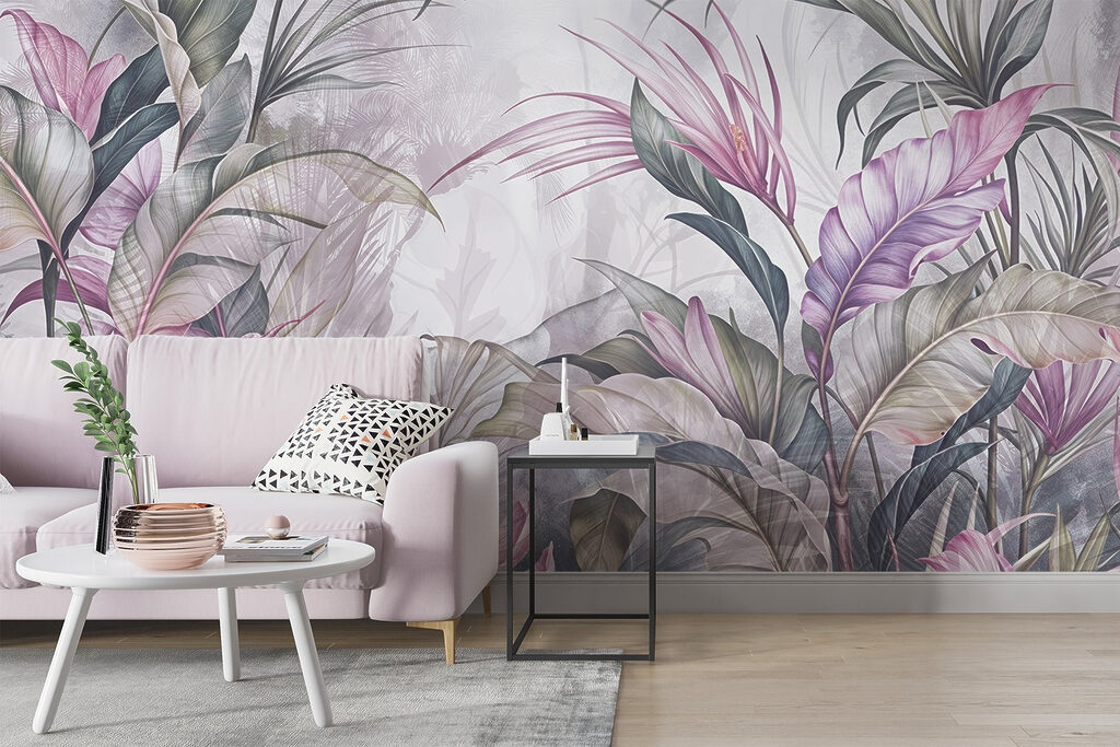 Hojas rosadas en capas — interior 2