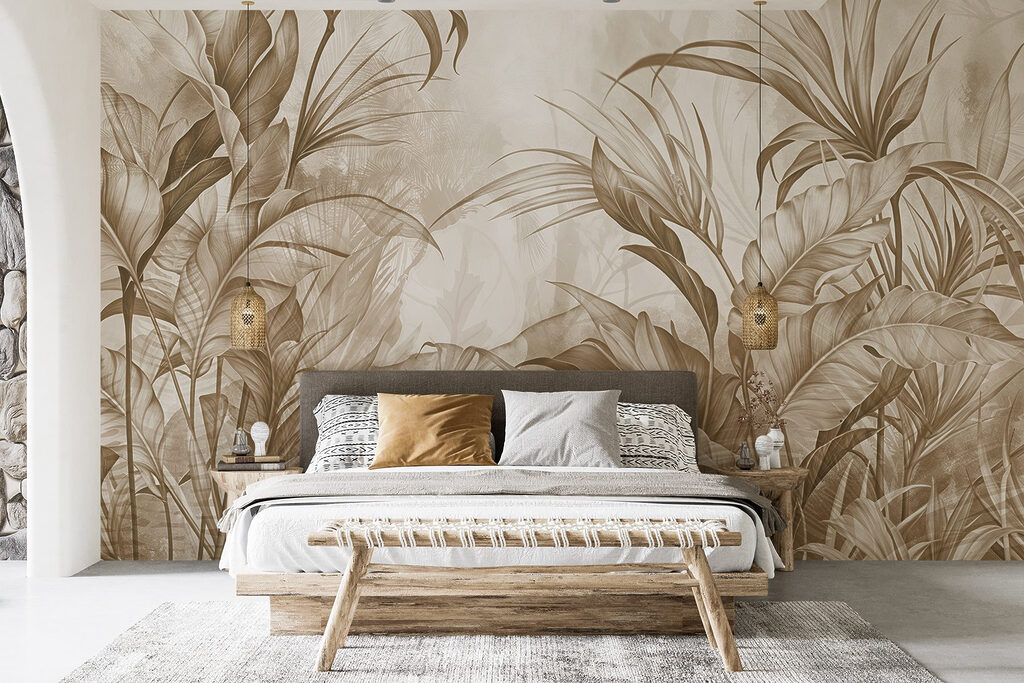 Hojas rosadas en capas — interior 1