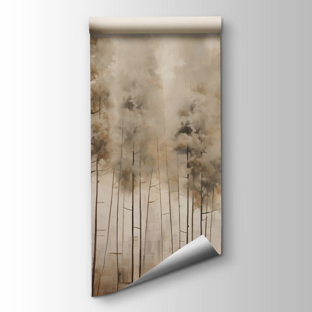 Pinos altos en niebla — vista del producto