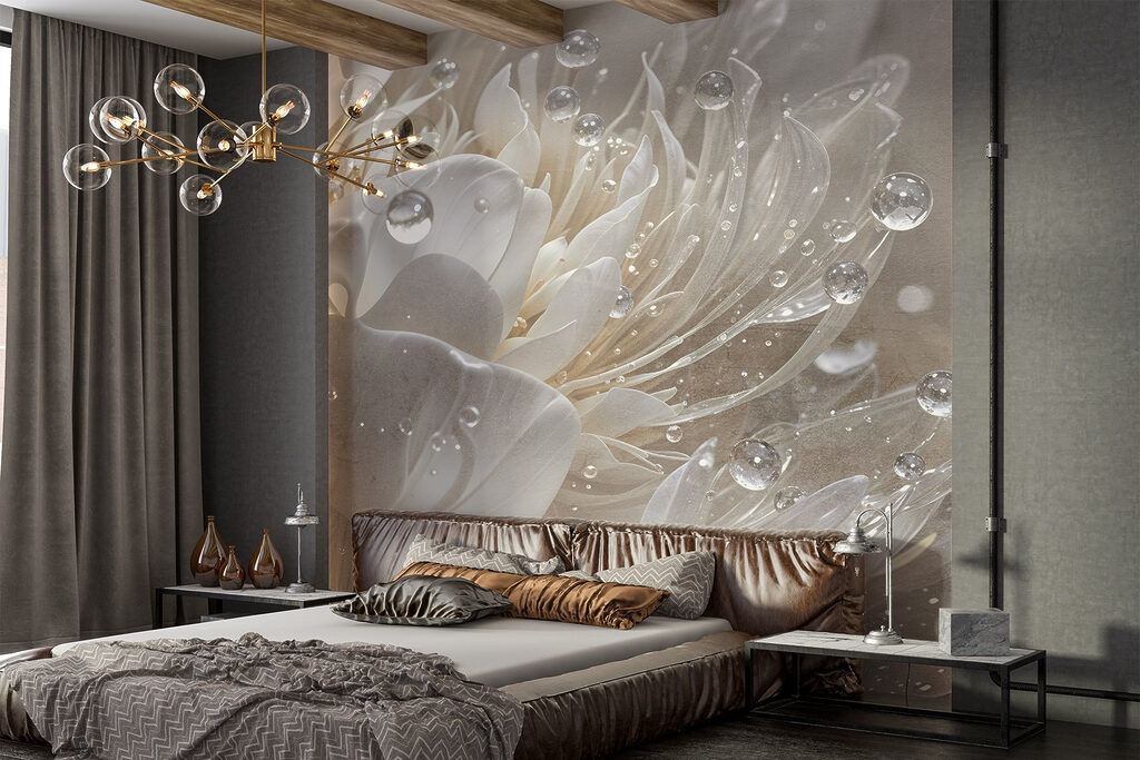 Flor brillante con gotas — interior 1