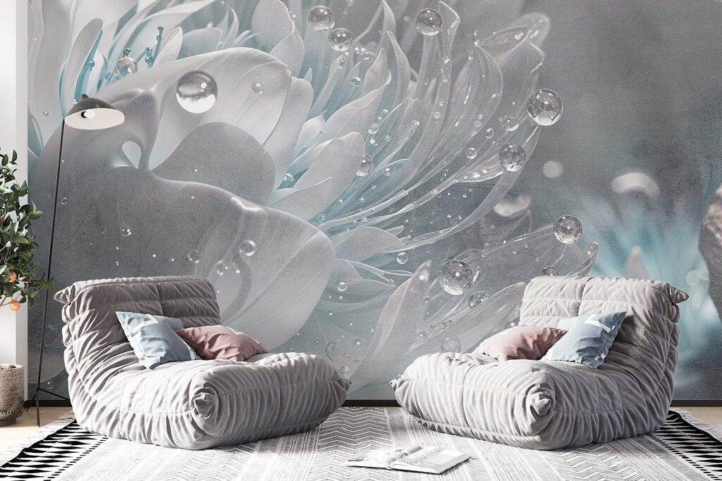 Flor brillante con gotas — interior 2