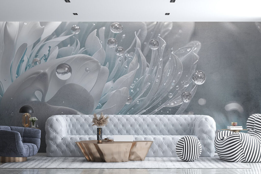 Flor brillante con gotas — interior 4