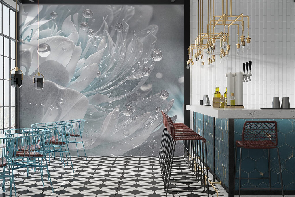Flor brillante con gotas — interior 5