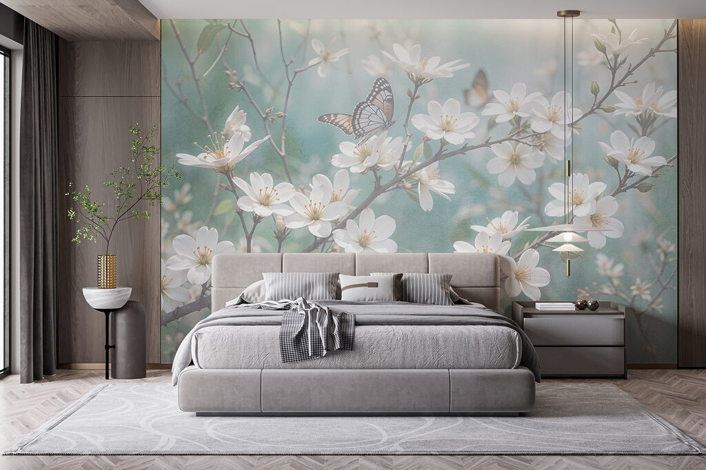 Mariposas en rama blanca — interior 3