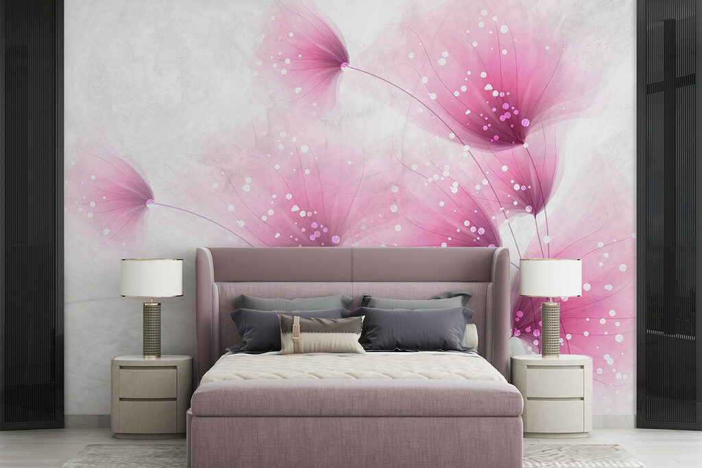 Flores rosas con destellos — interior 4