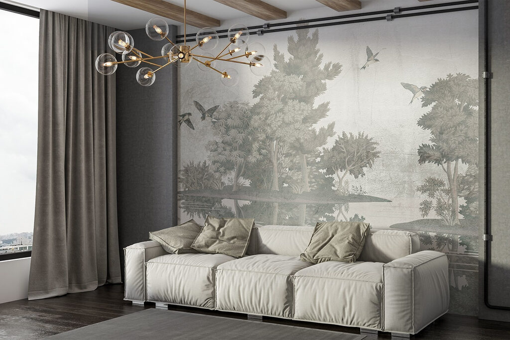 Aves sobre islas boscosas — interior 2