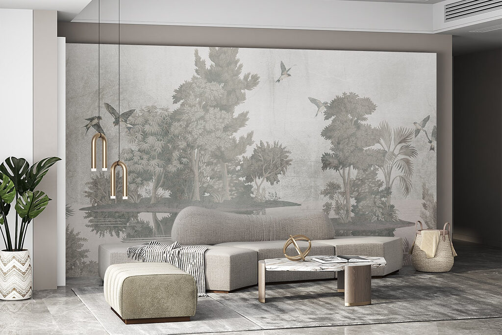 Aves sobre islas boscosas — interior 6