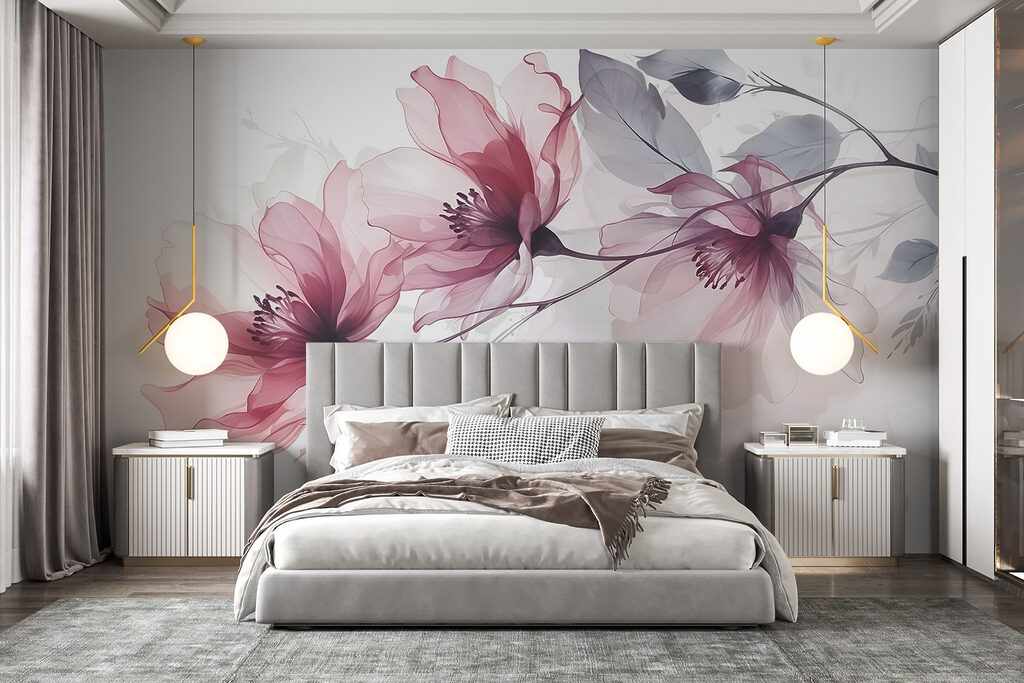 Ramas con flores rosas — interior 1