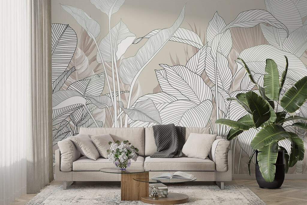Hojas blancas con nervaduras — interior 5