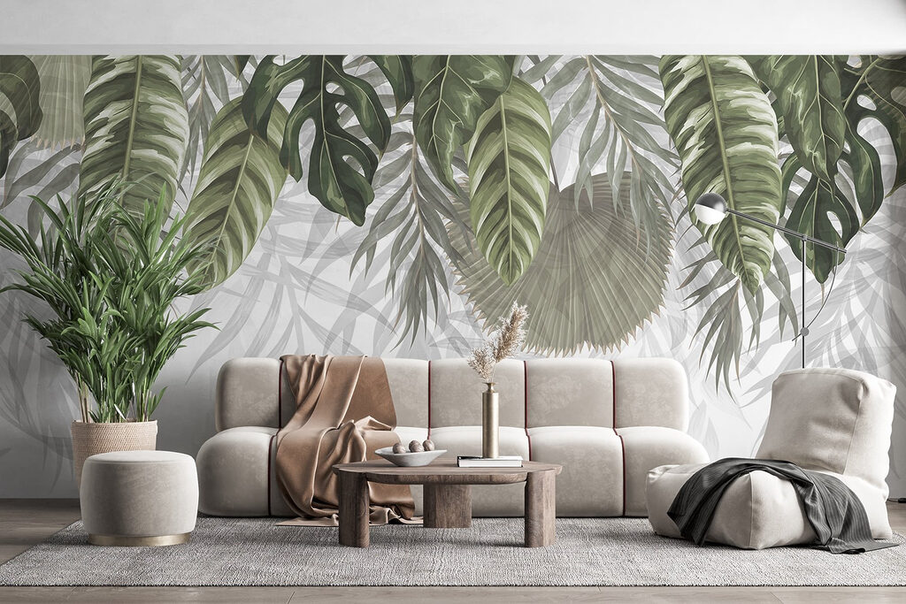 Hojas verdes colgantes — interior 6