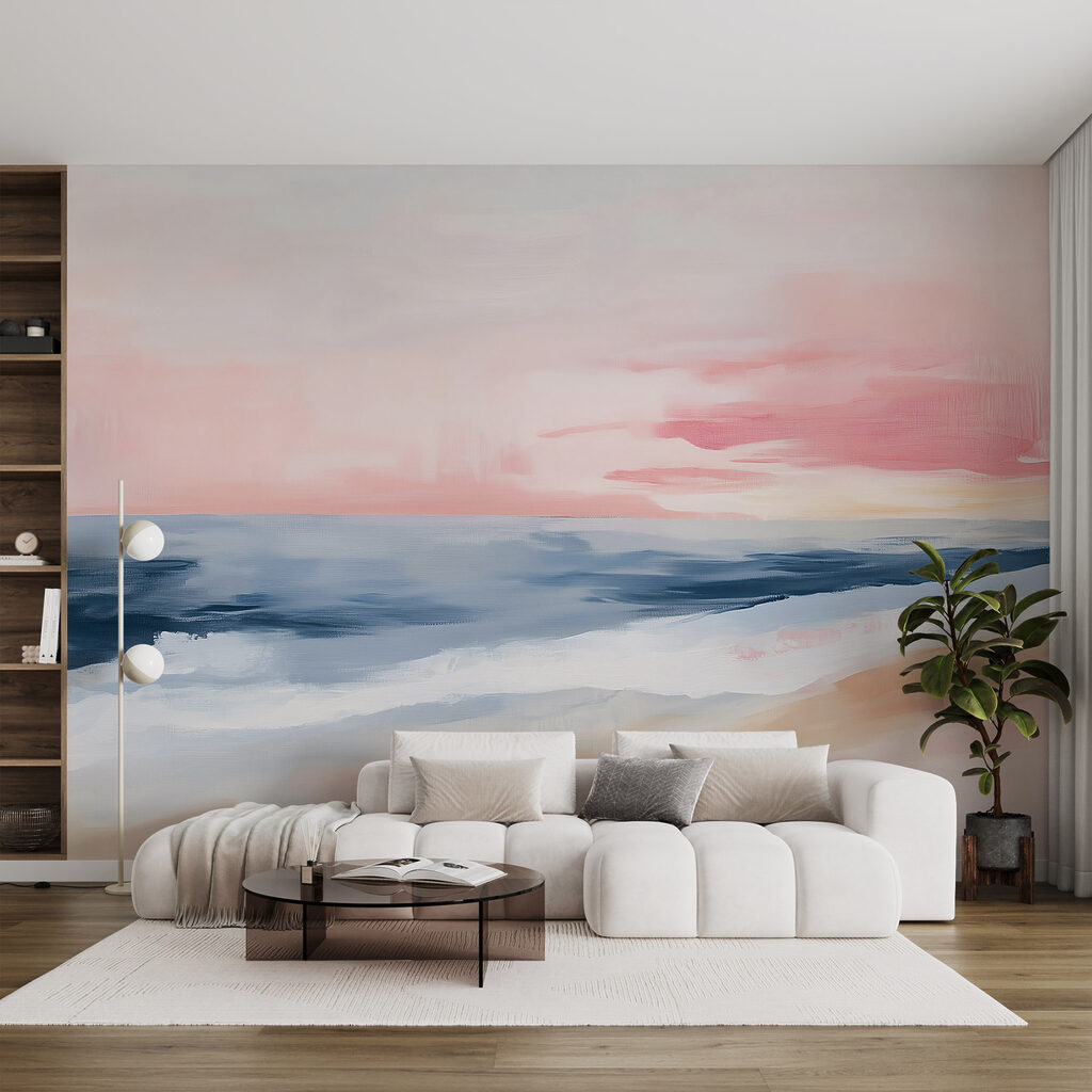 Cielo rosa sobre mar — interior 2