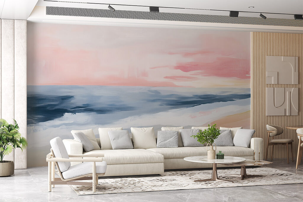 Cielo rosa sobre mar — interior 3
