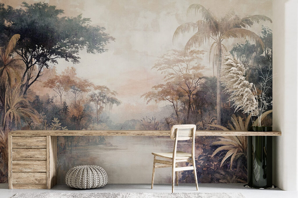 Río entre árboles antiguos — interior 5