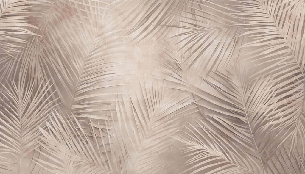 Hojas de palmera finas — diseño completo