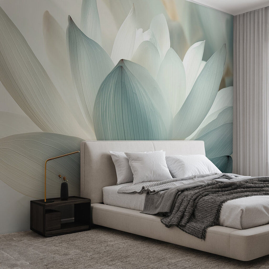Loto azul de cerca — interior 1