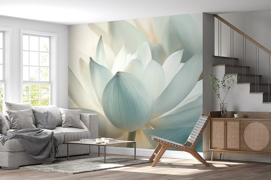 Loto azul de cerca — interior 6