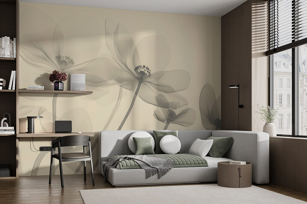 Tallos curvos en amarillo — interior 1