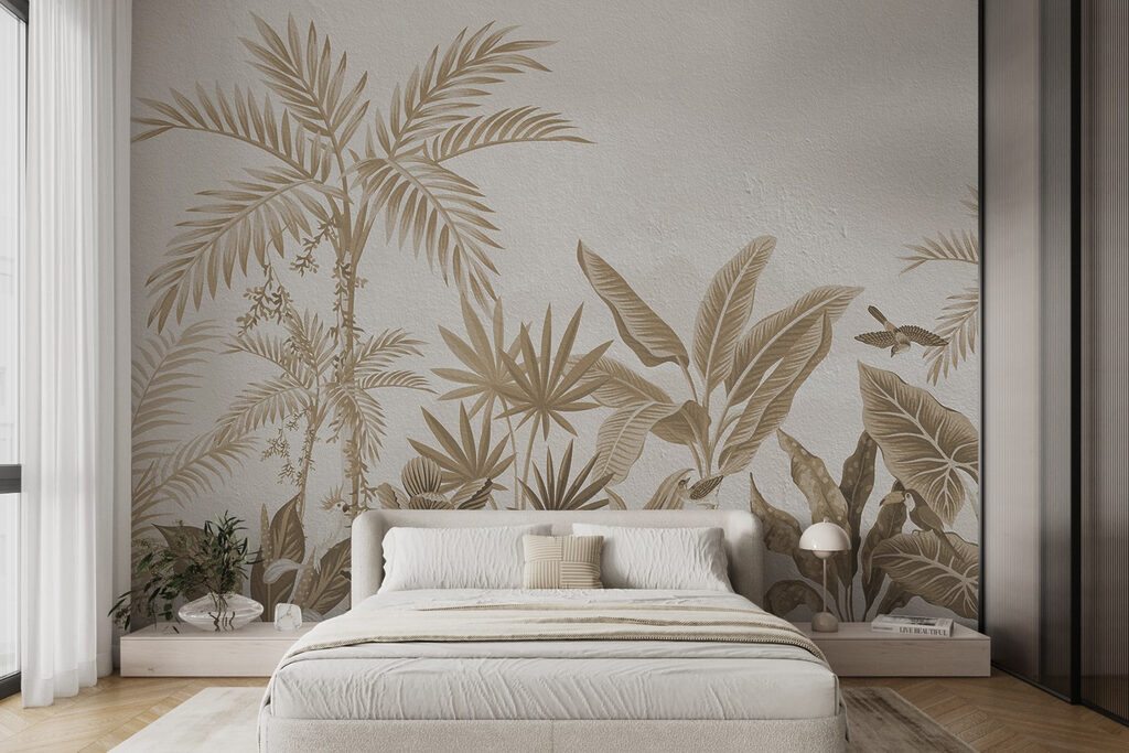 Jardín tropical con palmeras — interior 2
