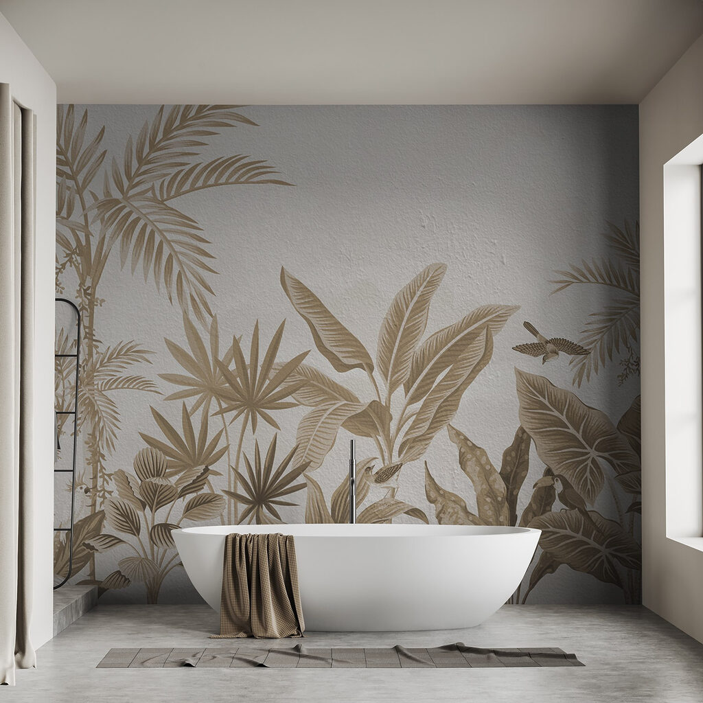 Jardín tropical con palmeras — interior 5