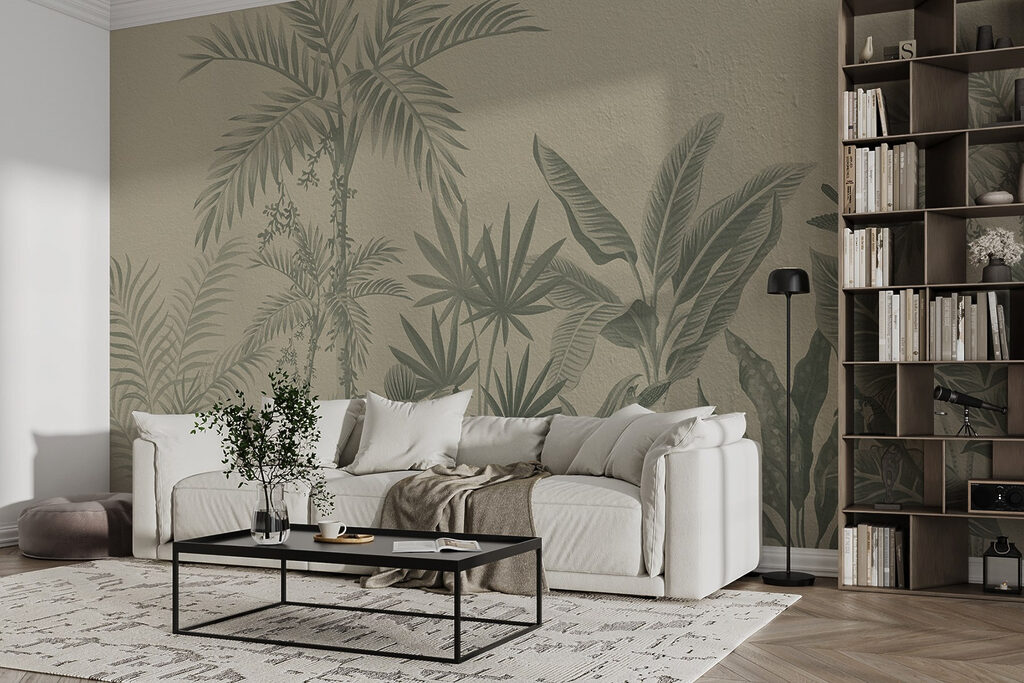 Jardín tropical con palmeras — interior 2