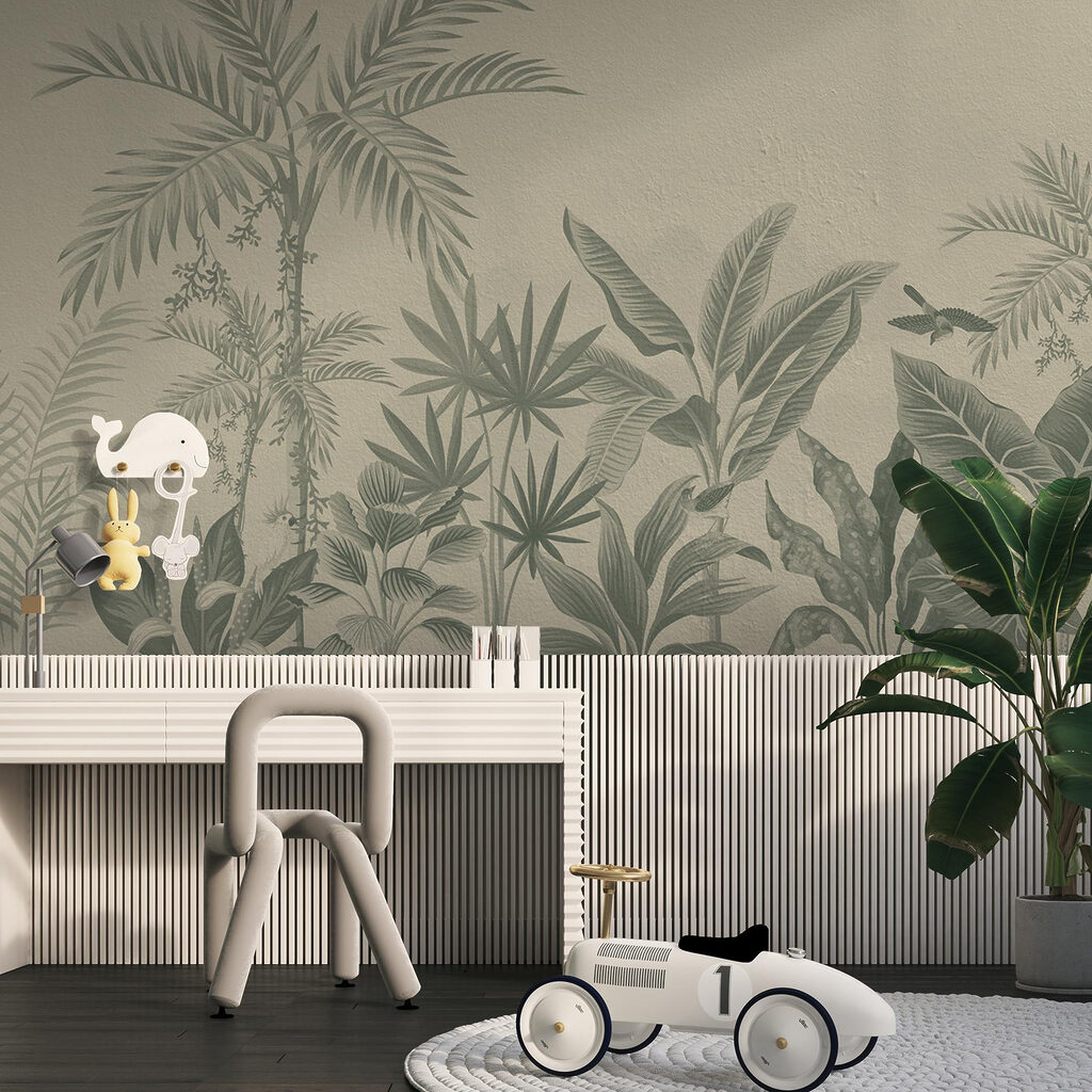 Jardín tropical con palmeras — interior 4