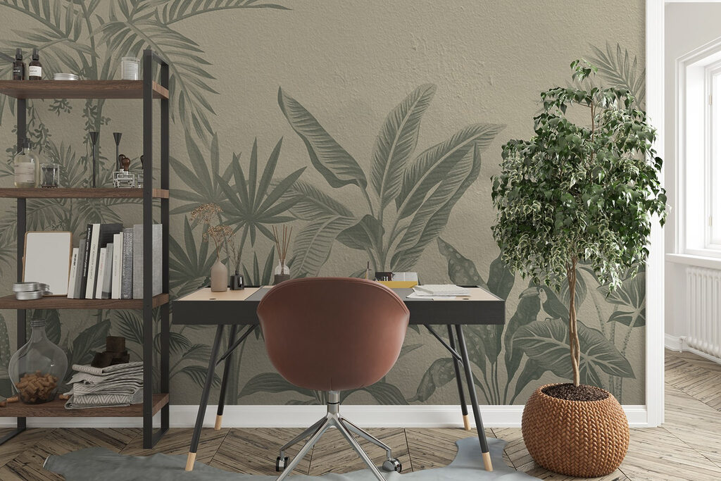 Jardín tropical con palmeras — interior 5