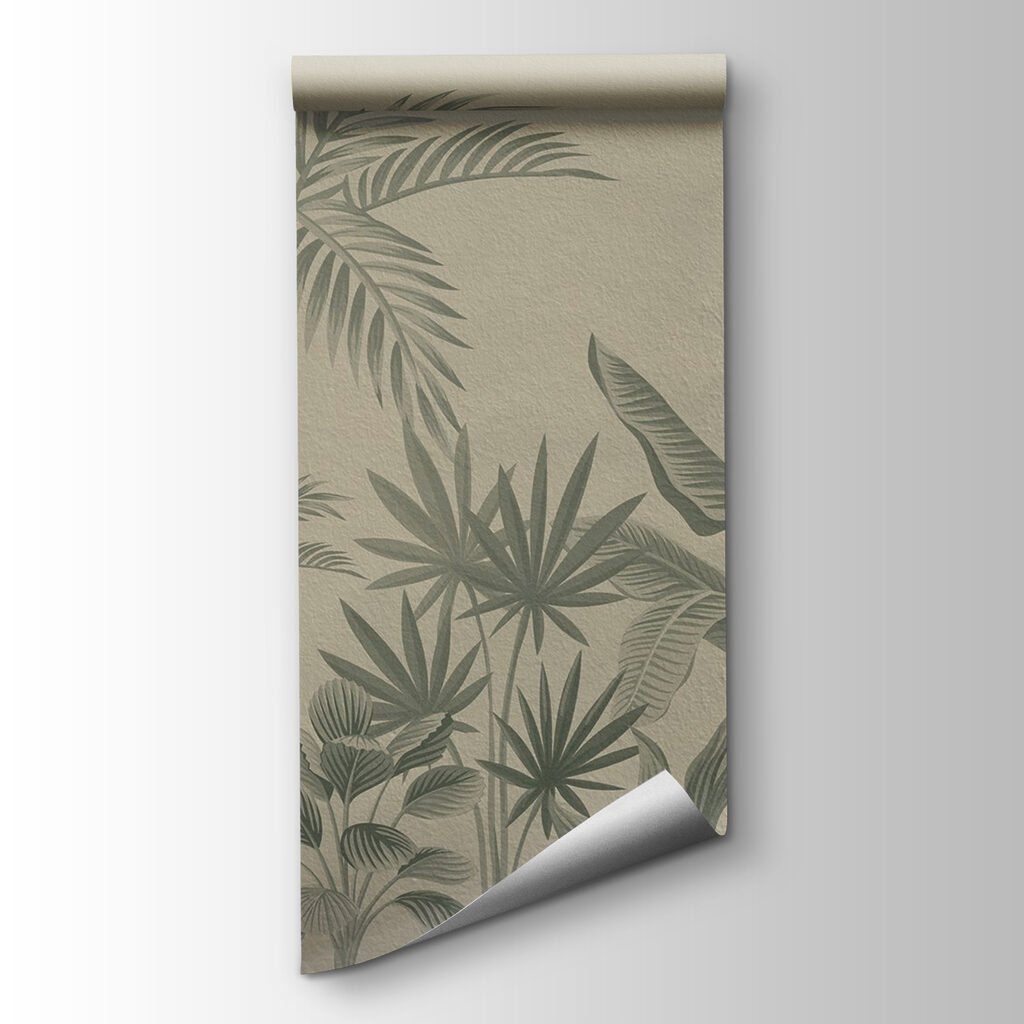 Jardín tropical con palmeras — vista del producto